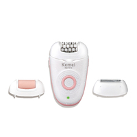 KEMEI KM-7113 Épilateur sans fil rechargeable pour femmes, rasoir de beauté, épilation pour femmes