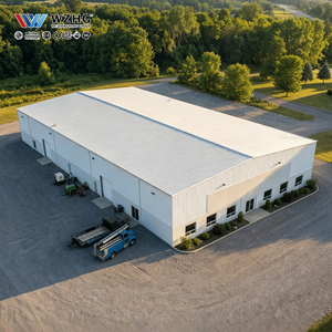 Entrepôt en acier préfabriqué de grande envergure pour les installations de production et de stockage - Product Image 1