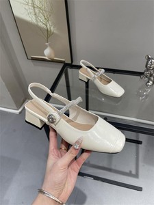 Zapatos de Tacón Alto para Mujer, Estilo Mary <span class=keywords><strong>Jane</strong></span>, Ligeros, Vintage, Elegantes, Versátiles, para el Verano, Tacón Grueso Francés, Moda Femenina, Venta al Por Mayor - Product Image 5