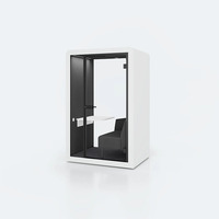 Cabine Acoustique Moderne en Aluminium avec Installation Rapide par Modules, Conception Durable et Écologique pour Bureau, Hôtel, Télétravail et Plus Encore