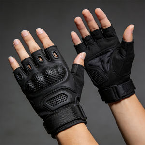 ถุงมือกีฬาแบบครึ่งนิ้ว คุณภาพสูง ผลิตตามสั่ง สำหรับทุกเพศ ทำจากผ้าฝ้าย เหมาะสำหรับกิจกรรมกลางแจ้ง ปั่นจักรยาน ป้องกันการลื่น - Product Image 1