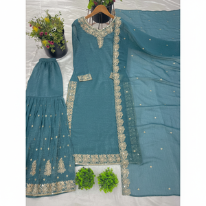 Les beaux ensembles de vêtements de fête pour femmes comprennent le haut et Dupatta avec le bas - Product Image 1