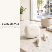 Écouteurs sans fil TWS Bluetooth V6.0, écouteurs intra-auriculaires, casque avec haut-parleur de 13 mm, écouteurs stéréo, 5-6H d'autonomie, étui de charge Type-C