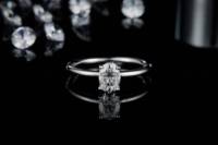 Bijoux de souhaits 2022 Offre Spéciale Serendipity Gra Certified Moissanite Rings Ovale Shape Moissanite Ring Gold for Unique Design
