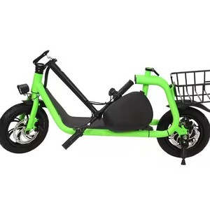 Electric <b>Scooter</b> With Seat Foldable 48V Lithium Battery Brushless Motor Urban Commuter Unisex Black - Product Image 3