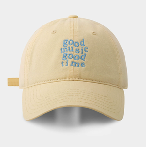 Casual Cotton Baseball Cap Good Music Good Time Embroidered Dad <b>Hat</b> - Product Image 2