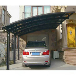 Abri de voiture en aluminium à <span class=keywords><strong>pente</strong></span> simple moderne Lowes, abri de voiture en toile - Product Image 5