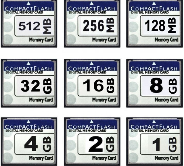 High Quality Factory Wholesale Plastic Compact Flash SLC Memory Card for Digital Camera Full Capacity CF Card 1 Year Warranty