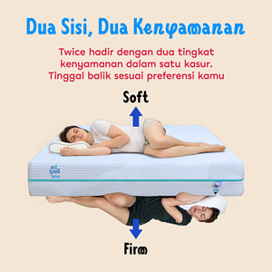 E <b>Z</b> <b>Bed</b> Twice full foam <b>mattress</b> delivers dual feel comfort with soft and firm support for homes hotels and guest bedrooms - Product Image 4