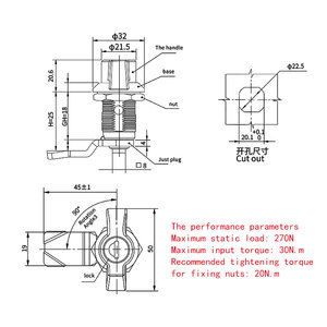 Serrure à cylindre Bangsuo en alliage de zinc noir 20,1 mm pour épaisseur de <span class=keywords><strong>porte</strong></span> de <span class=keywords><strong>camping</strong></span>-<span class=keywords><strong>car</strong></span>, caravane, remorque, accessoires de voyage - Product Image 2