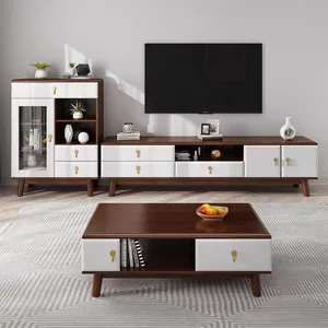 Último Precio de diseño de soportes de TV de fabricante soportes de tv Muebles de lujo modernos muebles para el hogar