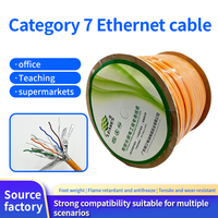 Câble réseau blindé SFTP STP S/FTP CAT7 de 300 mètres (1000 pieds) à prix d'usine, câble Ethernet LAN CAT7, câble en cuivre