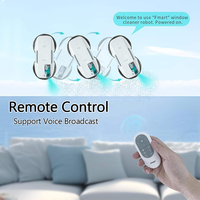 Robot intelligent de nettoyage de vitres T9 à aspiration variable avec fonctions anti-chute essuie-glace sans fil télécommandé pour hôtels voitures