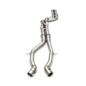 ท่อไอเสียตรงรุ่น Z Style ความยาวเท่ากันสำหรับ BMW M3 M4 F80 F82 3.0T S55 ปี 2015-2019 ขนาด 2.5 นิ้ว พร้อมความหนา 1.5 มม. - Product Image 1
