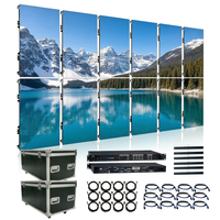 Système complet de mur vidéo LED intérieur, kit de processeur monté sur rack pour affichage à 12 panneaux, idéal pour la location de scènes et d'expositions