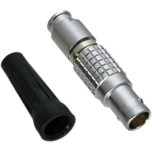 FGG.3B.304.CLAD92 Connecteur à 4 broches 19A pour fil à souder, fiche droite - Product Image 1