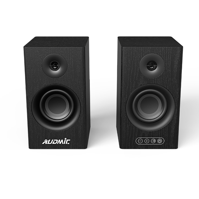 Desktop Bluetooth Bookshelf Speaker USB FM Radio Audio Input 2.0 Home Theater System TV Living Room Speaker