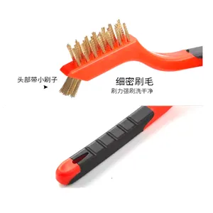 Wire Brush for Cleaning Extended Steel Cleaning End Brushes Pen Stainless Steel Wire Brush Rust Paint Removal