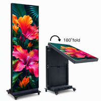 Schermo Pubblicitario LED Verticale Full HD da 86 Pollici con Touch Screen, Poster Digitale per Esposizione Video, Grande Schermo Pubblicitario