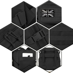 Sac à dos de randonnée camouflage multicolore personnalisé, avec cadre interne, 36-56L, en polyester Oxford 900D, fermeture éclair et fermoir, étanche, pour équipement médical - Product Image 4