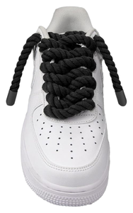 Lacets épais ronds en coton torsadé de 8 mm, couleur personnalisée <span class=keywords><strong>Af1</strong></span>, pour chaussures basses - Product Image 3