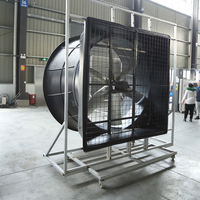 Ventilateur d'extraction de 72 pouces, 125 000 m³/h, haute capacité, avec 6 pales en alliage et moteur BLDC pour grandes exploitations agricoles