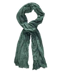 Bufanda de Algodón con Efecto Arrugado de Color Sólido para Hombre - Chal Tradicional de Longitud Media para la Temporada de Primavera - Product Image 3