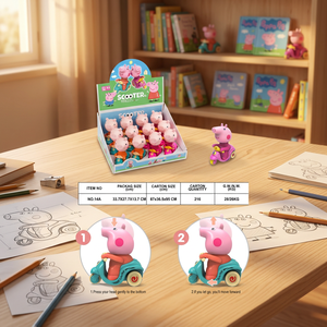 Trottinette à air comprimé Peppa Pig, jouet en TPE à presser, jouet portable pour enfants de 2 à 4 ans - Product Image 4