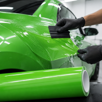 Film de protection de couleur pour véhicule en TPU PPF brillant vert lézard auto-cicatrisant, anti-rayures et anti-jaunissement