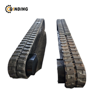 QDRT Châssis sur chenilles hydrauliques en caoutchouc personnalisé OEM de 6 tonnes avec moteur de translation pour excavatrice