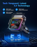 Adaptateur de voiture sans fil BT 5.3 de haute qualité 54W et chargeur de voiture double port pour Apple Play