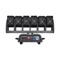 Lyre LED mobile 6*60W à faisceau lumineux RGBW avec bande émettrice, barre mobile LED Snake pour scène et DJ, avec DMX512, fonction Focus et Flash