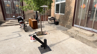 Chauffage à granulés de jardin Foyer sans fumée Poêle à granulés