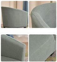 Housse de Protection pour Meuble, Housse de Chaise Classique en Spandex Polyester, Housse de Canapé Élastique et Extensible, Lavable, Moderne pour Fauteuil Baignoire