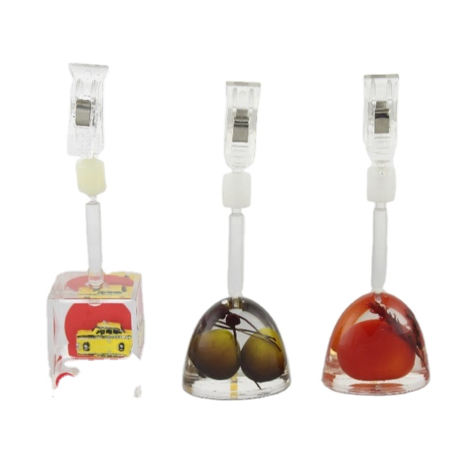 Custom Cube Office Stationery Metal Note Clips Place Card Holder Promotion Acrylic Desk Stand Photo Memo Clip