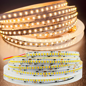 Tira de Luz LED 3 en 1 DC12V 24V 2835 CCT con Ajuste de Color, Doble Blanco 2835 240LED 10MM Flexible, Regulable de Blanco a Cálido - Product Image 1