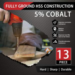 ชุดดอกสว่านโคบอลต์เจียรเต็มรูปแบบ19ชิ้น M35สว่านเจาะเหล็กความเร็วสูง2025ชิ้น - Product Image 4