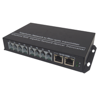 Atongda/OEM ATD610-1T1GE-T/R Multiplexeur PCM 16/24/32/48/64/72/128 ports, émetteur-récepteur fibre optique, connecteur FC/SC, monomode, 15 km