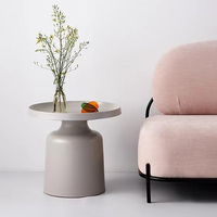 Table d'appoint ronde en bois de salon moderne de luxe