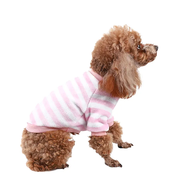 Confortable mignon hiver Double face flanelle tenue chien vêtements luxe chien vestes vêtements pour animaux de compagnie hiver
