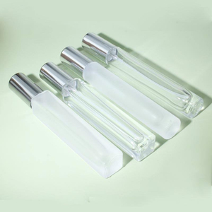 <b>10ml</b> Portable Cylinder Essential Oils Fragrance Empty Frosted <b>Bottle</b> Spray Perfume Glass <b>Bottle</b> Atomizer with Wood Cap - Product Image 5