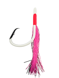 Hameçons de pêche phosphorescents pour eau salée, hameçons flasher à jupe en acier à haute teneur en carbone pour la pêche en eau profonde - Product Image 2