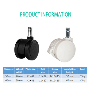 Les fabricants fournissent une roulette universelle à insertion droite pour meubles de salle de bain, salle de sport, salon et salle à manger. - Product Image 3