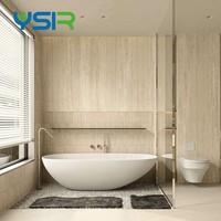 Harga Pabrik Yansen Lembaran Marmer PVC Tekstur Batu Tahan Air untuk Dekorasi Dinding Interior 4*8ft 40*10ft Bersertifikat CE
