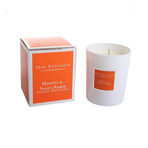 Luxury gold stamping paper packaging private logo custom candle boxes