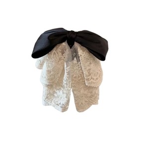 Pince à cheveux artisanale en cristal style français avec nœud, élégante pour chignon, <span class=keywords><strong>queue</strong></span> <span class=keywords><strong>de</strong></span> <span class=keywords><strong>cheval</strong></span> ou demi-chignon, idéale pour les fêtes des filles et des femmes - Product Image 5