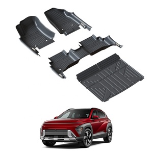 Commercio all'ingrosso della fabbrica tappetini TPE 5D copertura completa con davanzale della porta laterale tappeto TXR Auto accessori interni per <span class=keywords><strong>Hyundai</strong></span> <span class=keywords><strong>Kona</strong></span> 2024- - Product Image 3
