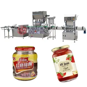 YB-NJ8 Customized Automatic Glass Pet Bottle Chilli Fish Sauce Tomato Paste Jam Filling Processing Machine