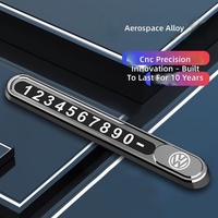 Support de plaque d'immatriculation temporaire magnétique en métal pour voiture, personnalisable avec numéro de téléphone, pour intérieur de voiture - Vente en gros