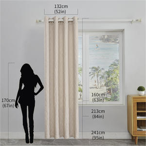 XinLan Thermal Insulated Window <strong>Curtain</strong>, <strong>Winter</strong> Window Cover with Visible Panel Filled with <strong>Thick</strong> Cotton Windproof <strong>Curtains</strong> - Product Image 1
